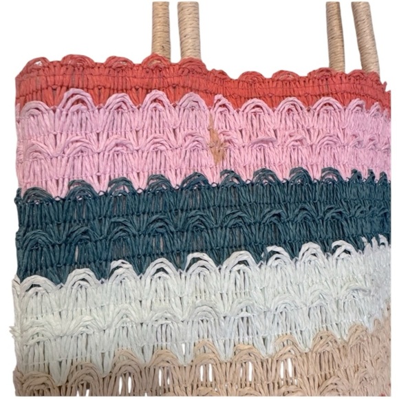 Art Class Macrame Rainbow Patterned Tote Bag - Picture 8 of 8